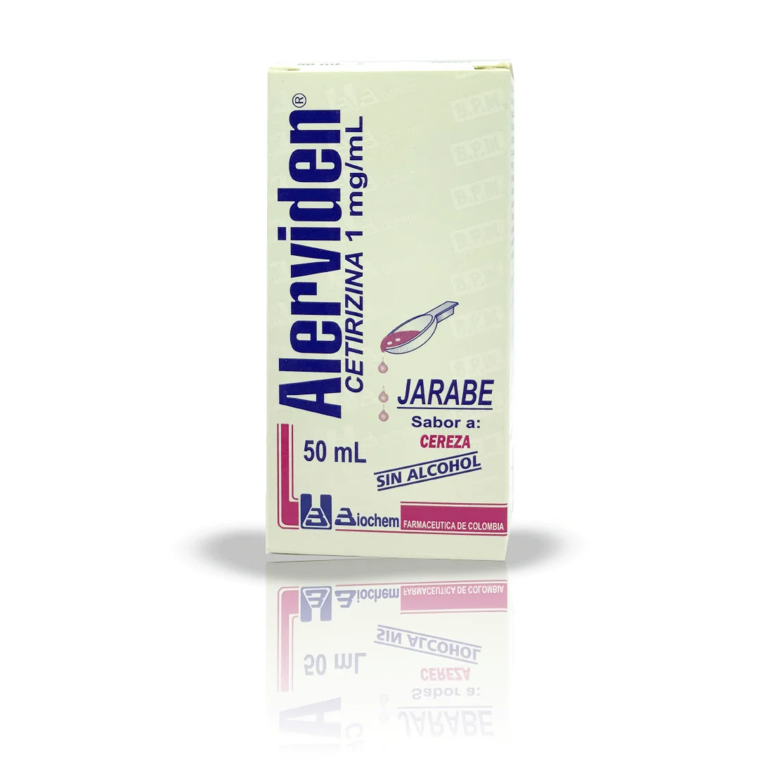 ALERVIDEN Foto del producto ALERVIDEN JARABE X 50 ML – Cetirizina 1 mg/mL