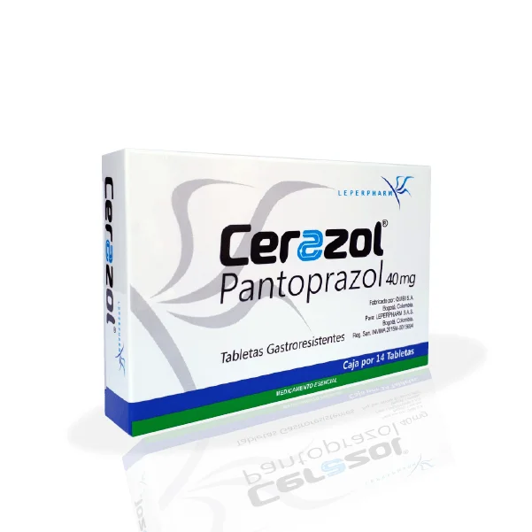 Foto del producto CERAZOL – Pantoprazol 40 mg x 14 tab