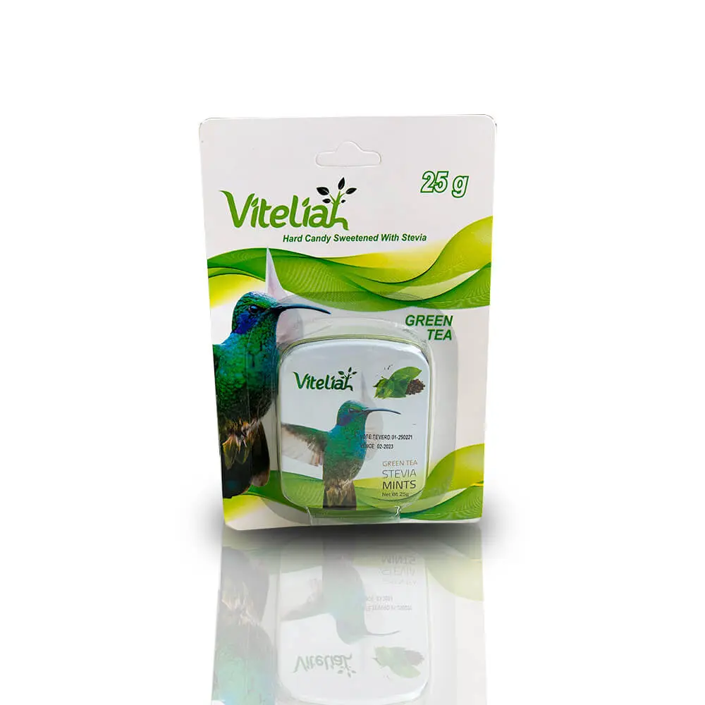 MENTAS VITELIAH GREEN TEA X 25 GR Foto del producto VITELIAH MENTA TE VERDE COLIBRI X 25 GR