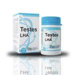 Testes LHA medicamento homeopático alemán, frasco y caja con 60 tabletas del Laboratorio Homeopático Alemán.