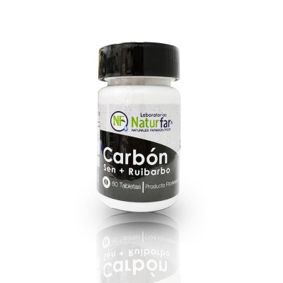 Carbon + sen + ruibarbo x 60 tabletas