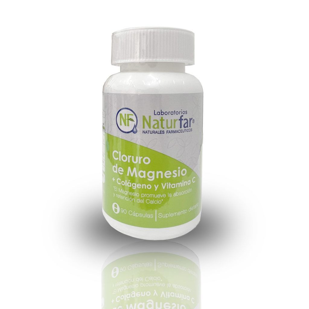 Cloruro de magnesio + Colágeno + vitamina c x 60 capuslas