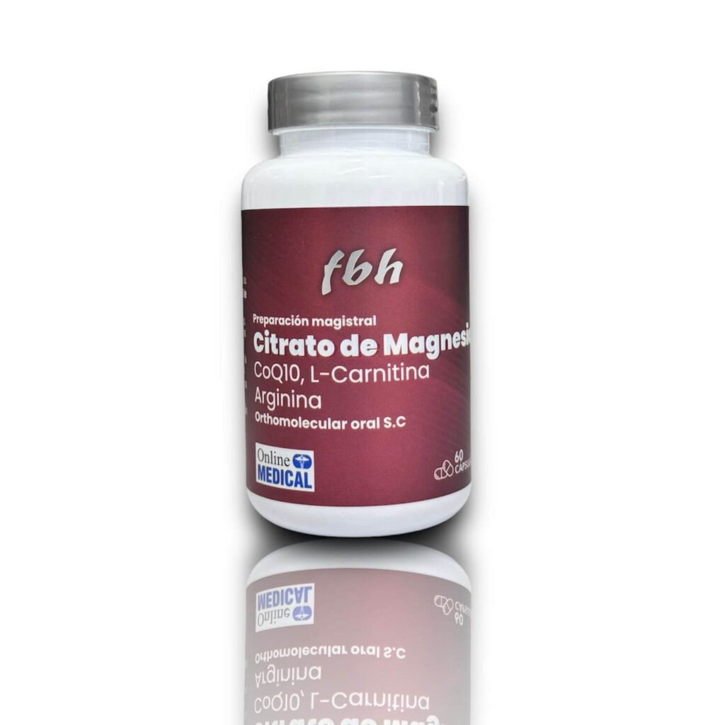 Citrato de magnesio, CQ10, Arginina + L-Carnitina